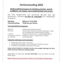 Gemeinde Bernried Seniorenausflug 2022